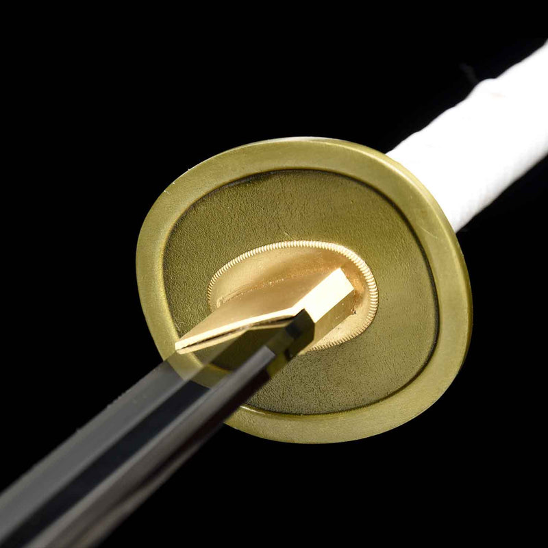 Einteiliges Roronoa Zoro Wado Ichimonji Katana – handgeschmiedeter 1095er Stahl 