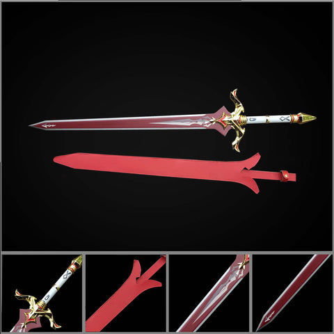 genshin impact kazuha freedom sworn sword replica dragon blood forged 1:1 metal cosplay weapon full view