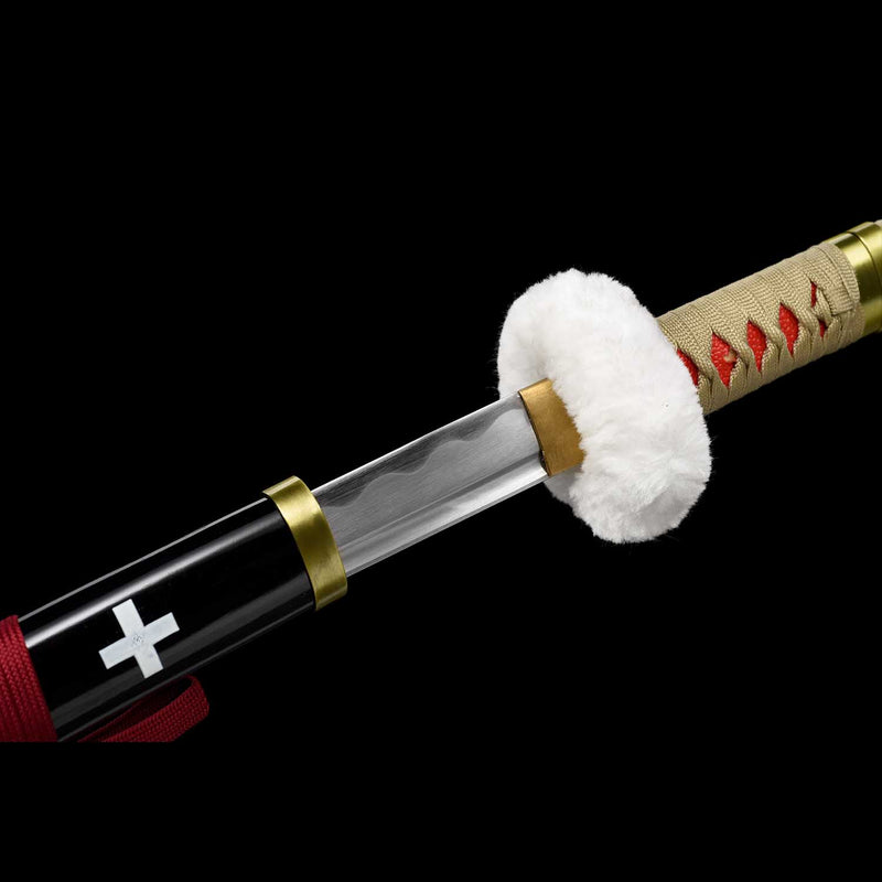 One Piece Trafalgar Law Kikoku-Schwert – Handgefertigtes Katana aus 1060er Kohlenstoffstahl 