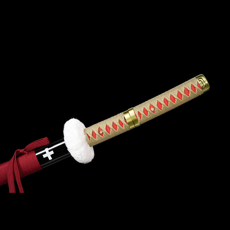 One Piece Trafalgar Law Kikoku-Schwert – Handgefertigtes Katana aus 1060er Kohlenstoffstahl 