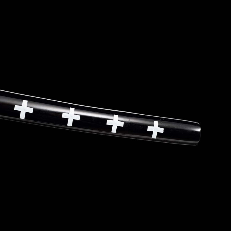 One Piece Trafalgar Law Kikoku-Schwert – Handgefertigtes Katana aus 1060er Kohlenstoffstahl 
