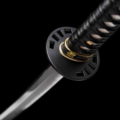 Iron Tsuba of Kill Bill Samurai Katana, Authentic Japanese Style
