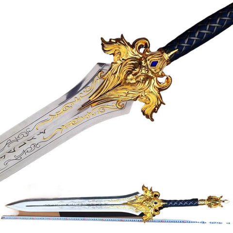 King Llane Lion’s Fang sword alloy handle guard detail Warcraft movie replica weapon