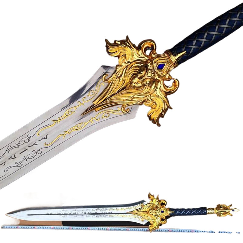 Warcraft Movie Lion’s Fang Sword 1:1 Metal Replica – King Llane Collectible 