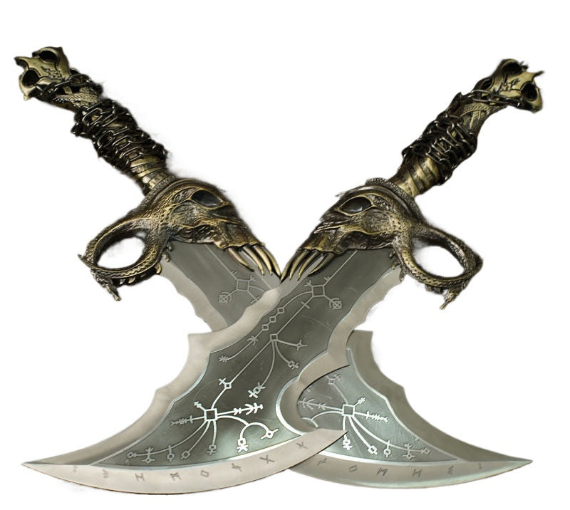 Chaos Klingen Replik – God of War Kratos Zwillingsklingen Wanddisplay 