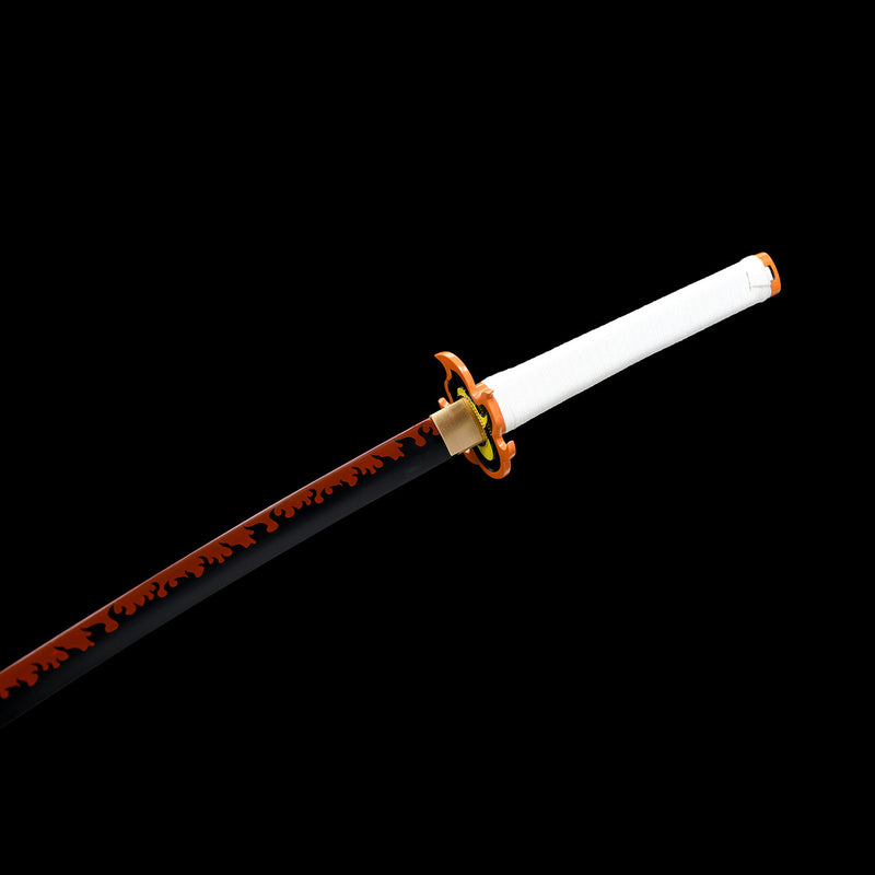 Kyojuro Rengoku Nichirin Sword Handmade Demon Slayer Katana 1095 Steel 