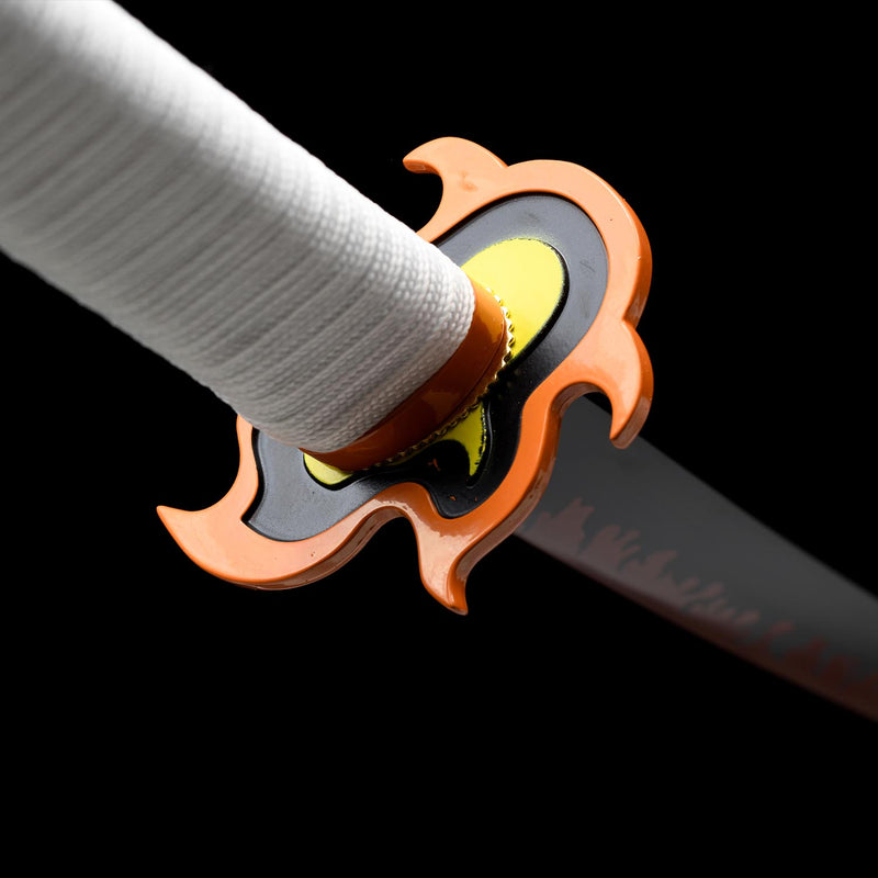 Kyojuro Rengoku Nichirin Sword Handmade Demon Slayer Katana 1095 Steel 