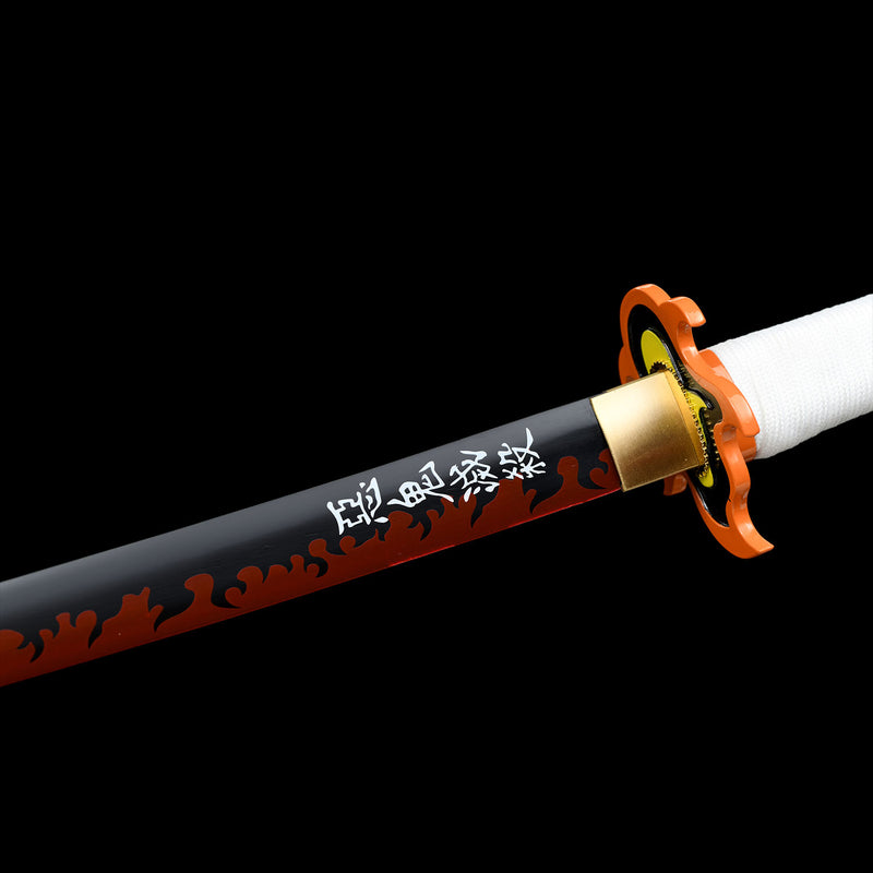 Kyojuro Rengoku Nichirin Sword Handmade Demon Slayer Katana 1095 Steel 