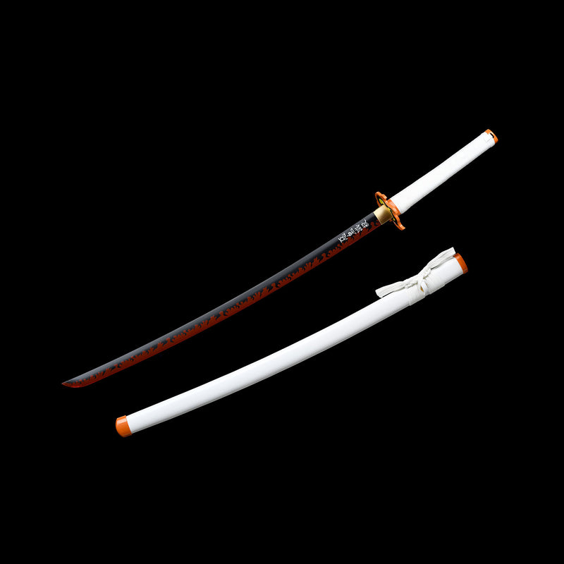 Kyojuro Rengoku Nichirin Sword Handmade Demon Slayer Katana 1095 Steel 