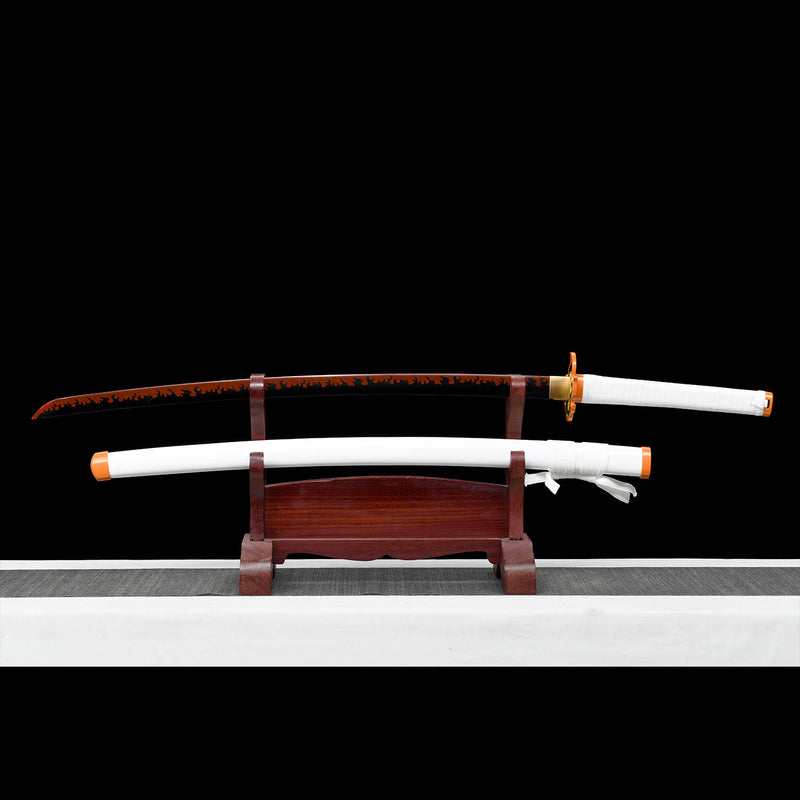 Kyojuro Rengoku Nichirin Sword Handmade Demon Slayer Katana 1095 Steel 