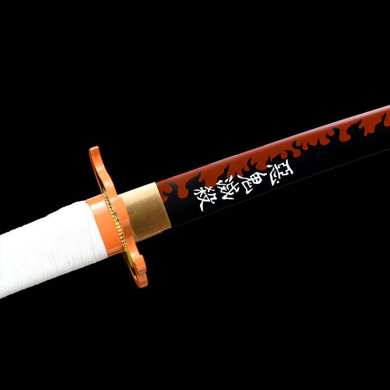 Kyojuro Rengoku Nichirin Sword Handmade Demon Slayer Katana 1095 Steel 