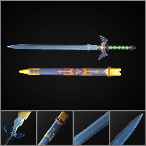 Legend of Zelda Master Sword 1:1 metal replica sword with scabbard cosplay prop