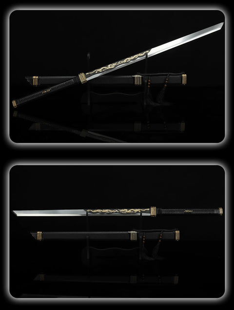 Long Dragon Pattern Star Blade Sword Replica from Zhan Shen Tang Heng