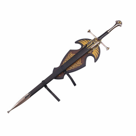 Aragorn Narsil sword display model inspired by Lord of the Rings collectible fantasy weapon