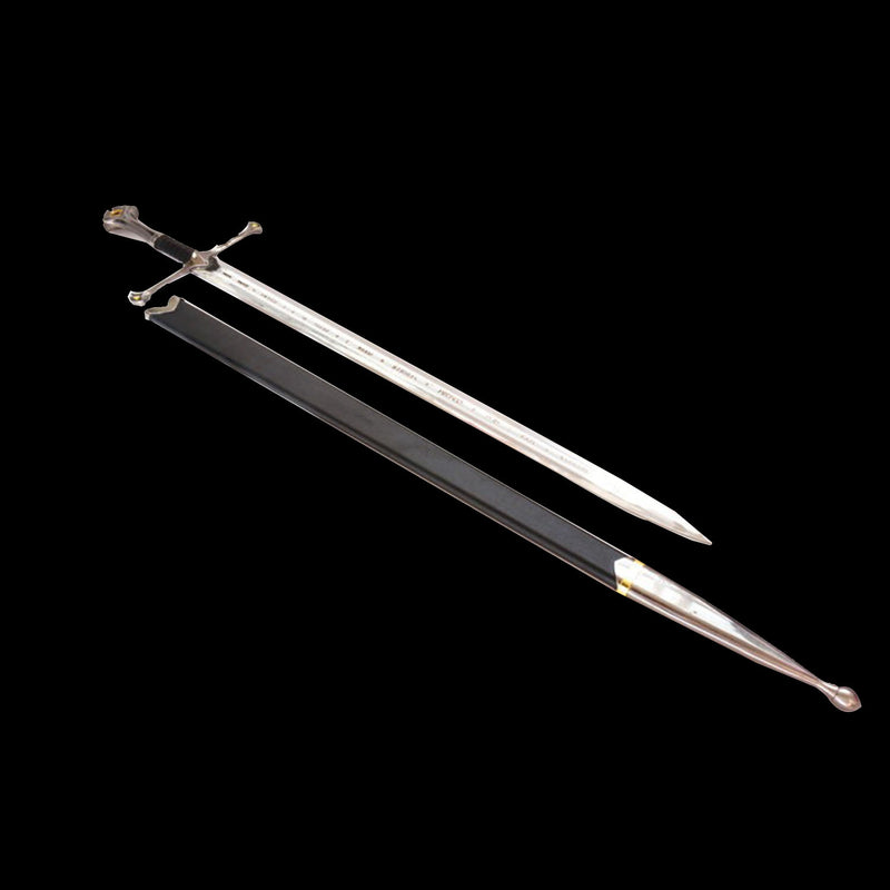 Aragorn Narsil Sword Replica – Lord of the Rings Engraved Metal Sword 
