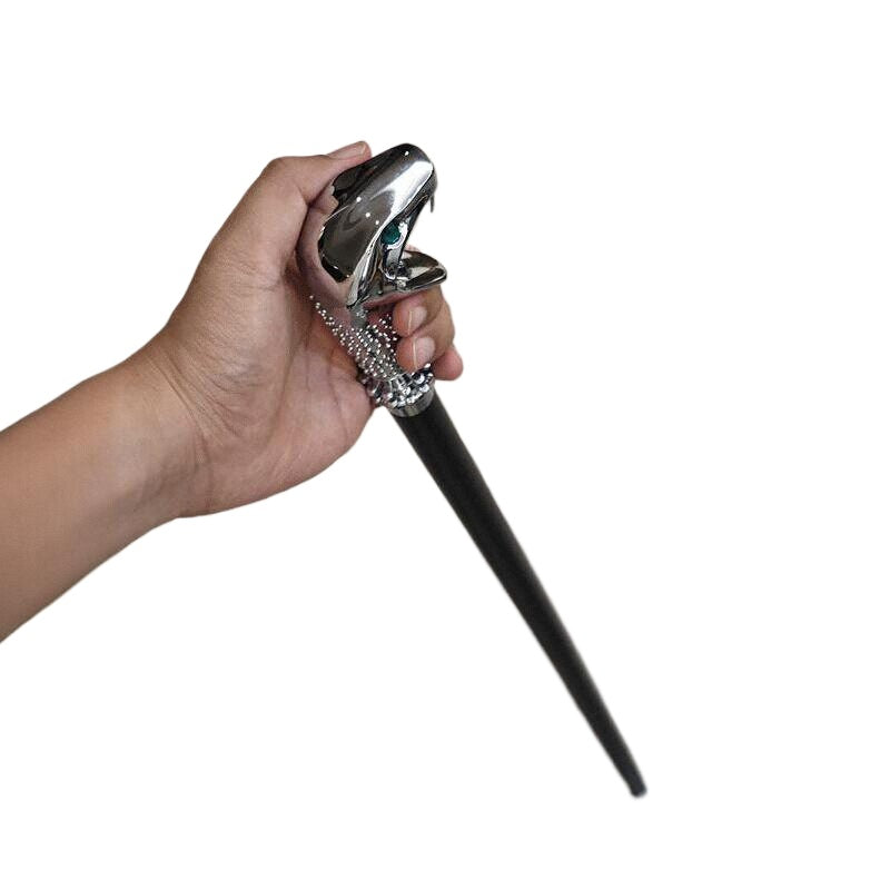 Harry Potter Lucius Malfoy Snake Cane Wand Metal Replica Collectible 