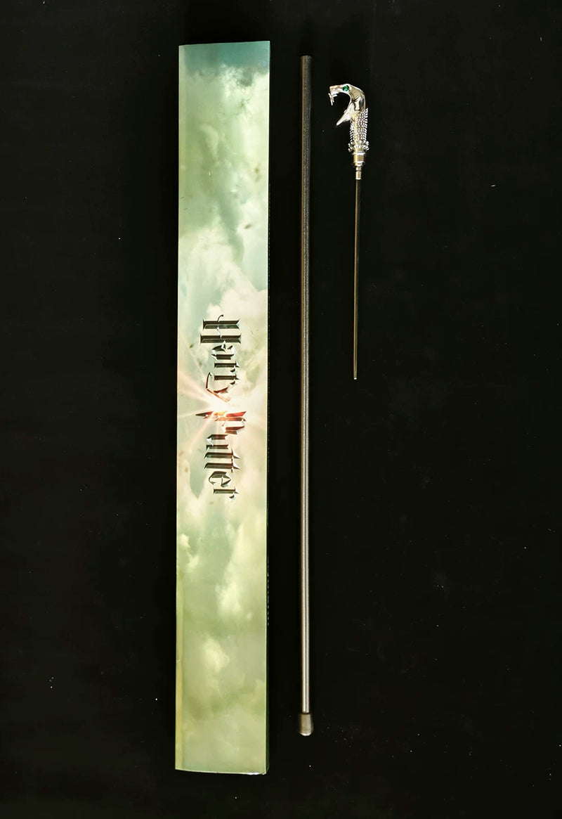 Harry Potter Lucius Malfoy Snake Cane Wand Metal Replica Collectible 