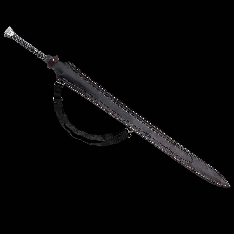Hand Forged European Spear Sword – Folded Steel Full Tang 