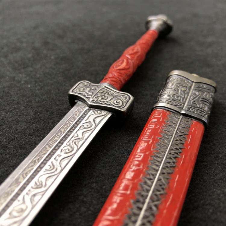 Genshin Impact Alloy Mini Weapon Replica Anime Metal Blade Display 