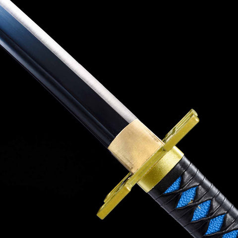 Sharp edge close-up of Muichiro Tokito Demon Slayer katana sword