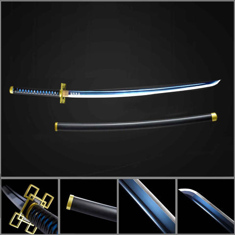 Demon Slayer Muichiro Tokito Nichirin Sword 1060 High Carbon Steel ...