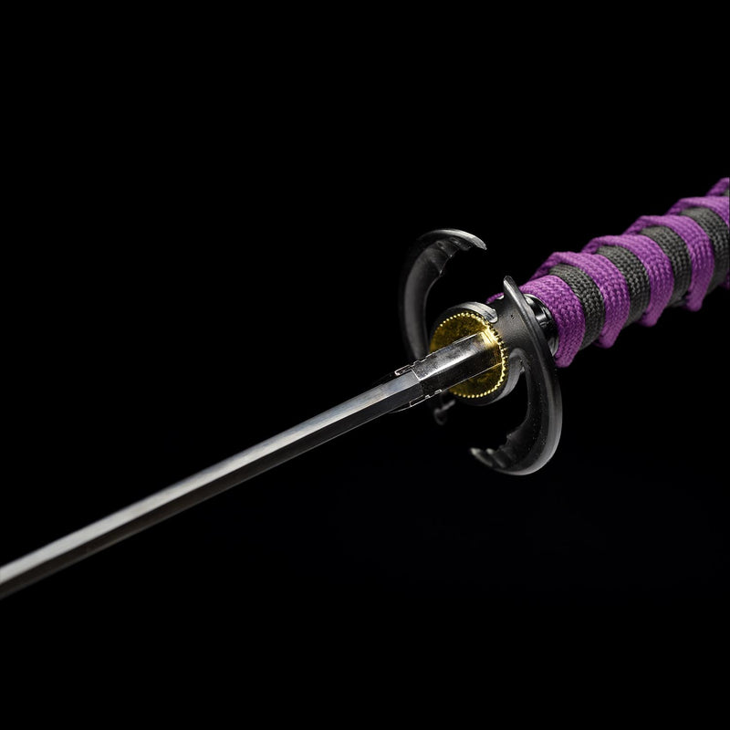 Handmade Demon Slayer Nichirin Sword – Black Anime Katana 1095 Steel Replica 