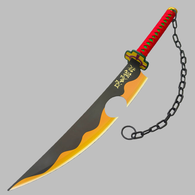 Tengen Uzui Nichirin Dual Blades – Demon Slayer Metall Cosplay Schwert 