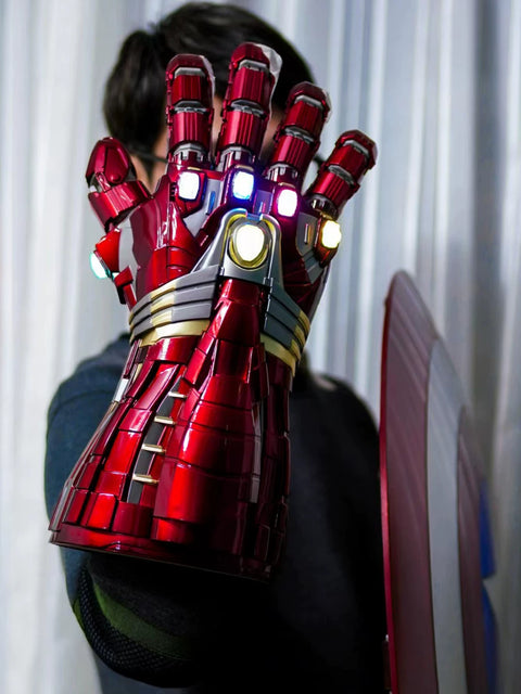 Avengers Endgame Hulk Infinity Gauntlet 1:1 Tragbare Nano-Gauntlet-Replika aus Vollmetall, Schnapp-Sammlerstück
