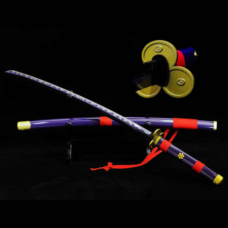 One Piece Roronoa Zoro Enma Katana-Schwert – Handgeschmiedeter 1060 Kohlenstoffstahl 