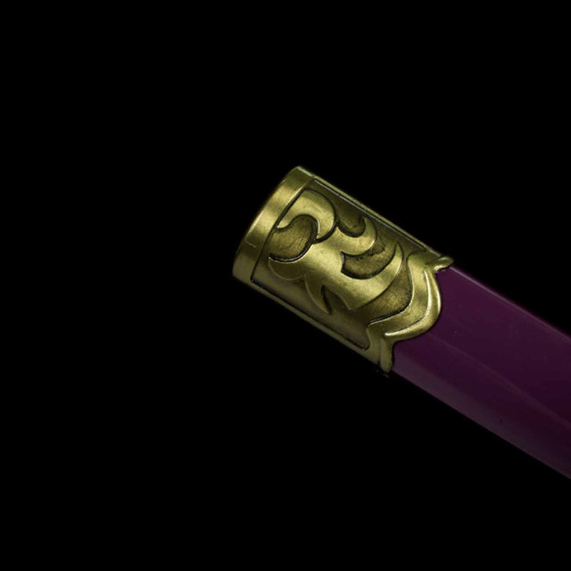 Einteiliges Nidai Kitetsu Katana-Schwert, handgefertigt, Anime-Samurai aus T10-Stahl 