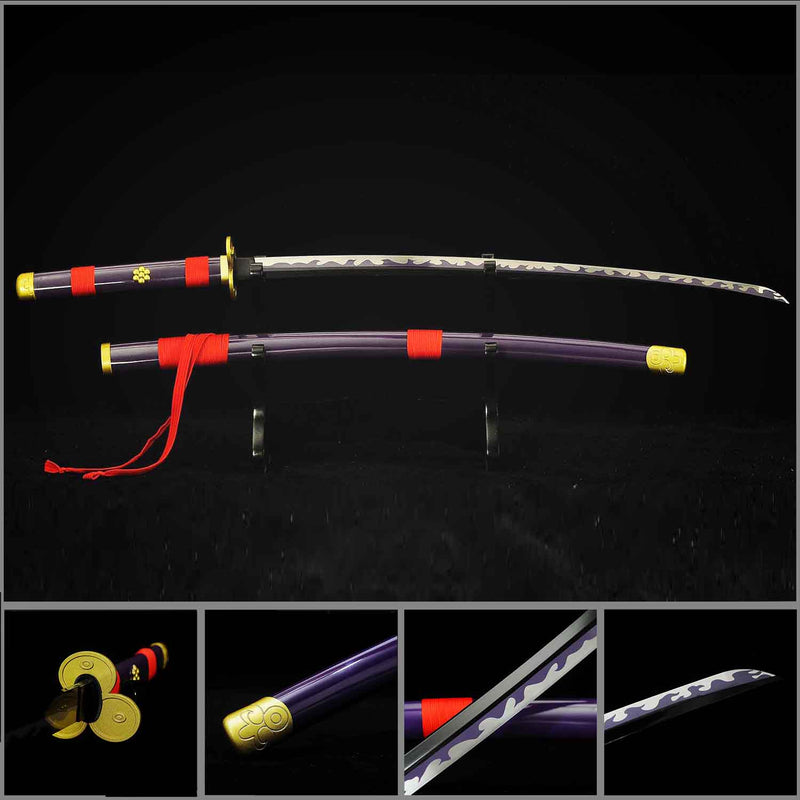 One Piece Roronoa Zoro Enma Katana-Schwert – Handgeschmiedeter 1060 Kohlenstoffstahl 