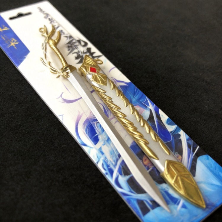 Genshin Impact Alloy Weapon Model Mini Anime Blade Replica Prop 
