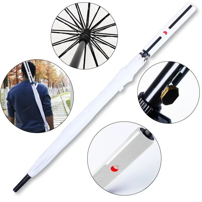 Kusanagi-no-Tsurugi White 16-Rib Detachable Sword Umbrella 