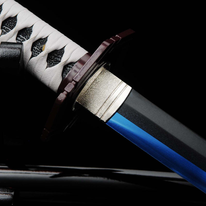 Giyu Tomioka Nichirin Schwert Dämonentöter Katana 1095 Kohlenstoffstahl 