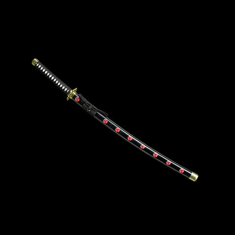 roronoa zoro shusui katana replica sword full length view