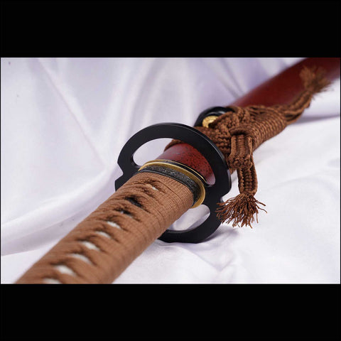 Rurouni Kenshin sakabato katana handle wrapped with genuine rayskin traditional tsuka