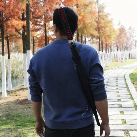 Anime samurai sword umbrella with matching carry sleeve for portability
突出附赠收纳套与便携