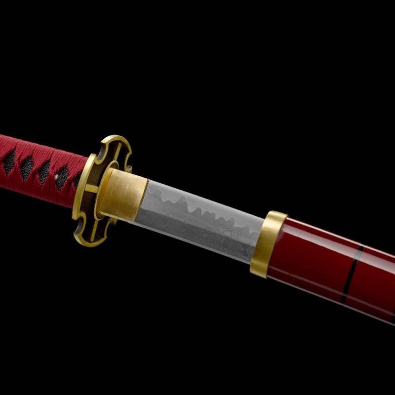 Sandai Kitetsu Roronoa Zoro Einteiliges Schwert – Handgeschmiedetes, kampfbereites Katana 