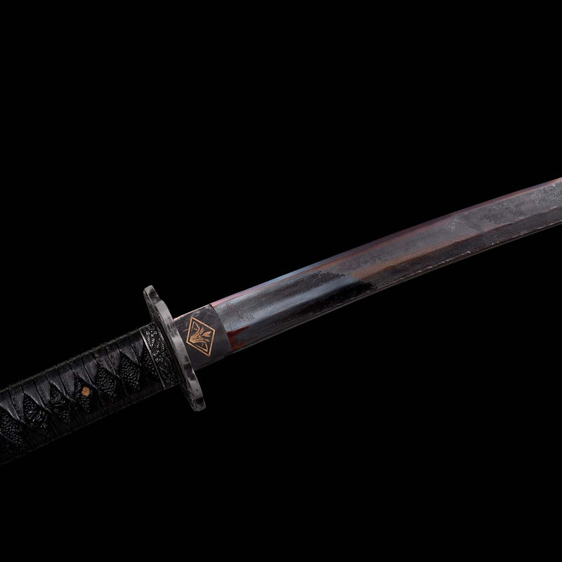 Sekiro Violet Undead Cut Katana, handgefertigtes japanisches Samurai-Schwert mit durchgehendem Erl 