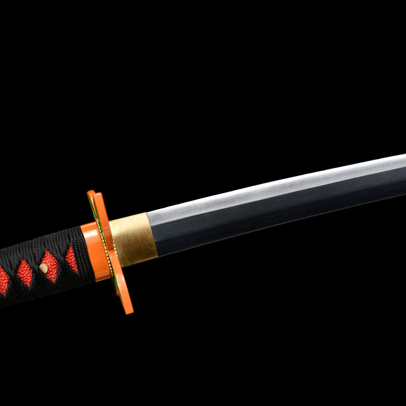 Shinobu Kocho Nichirin Katana Handgefertigtes Dämonentöterschwert aus 1095 Kohlenstoffstahl 