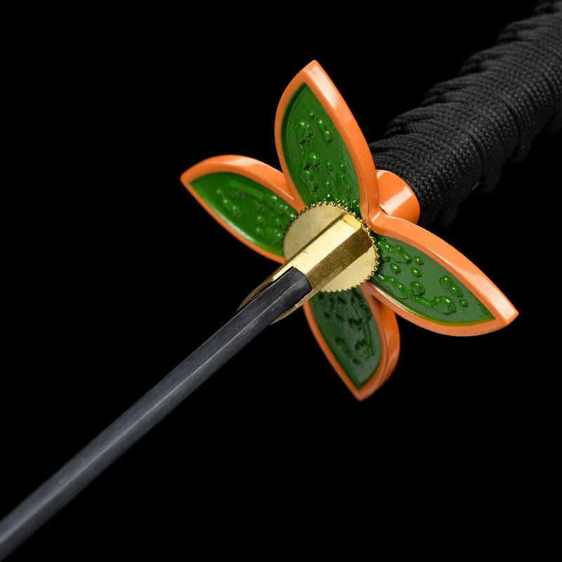 Shinobu Kocho Nichirin Katana Handgefertigtes Dämonentöterschwert aus 1095 Kohlenstoffstahl 
