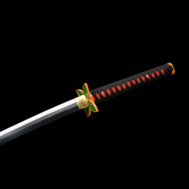 Shinobu Kocho Nichirin Katana Handgefertigtes Dämonentöterschwert aus 1095 Kohlenstoffstahl 
