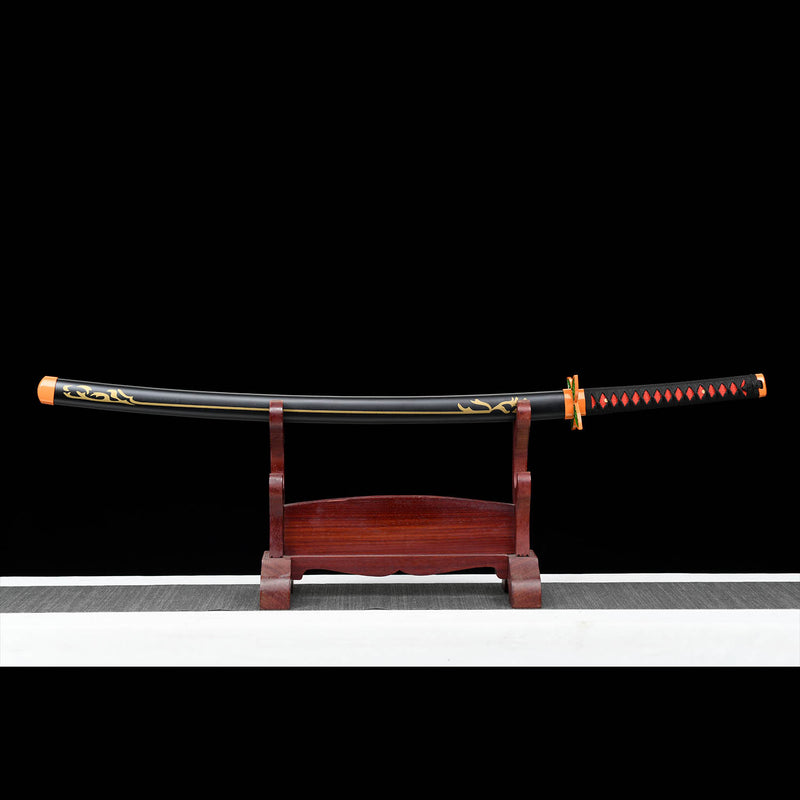 Shinobu Kocho Nichirin Katana Handgefertigtes Dämonentöterschwert aus 1095 Kohlenstoffstahl 