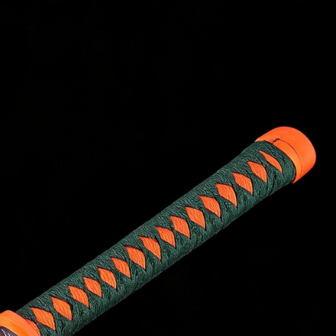 Shinobu Kocho Nichirin katana handle and sword fittings detail