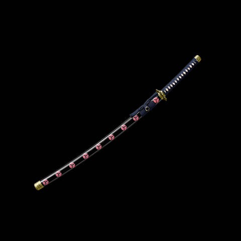 Zoro Shusui katana fully sheathed in hardwood saya