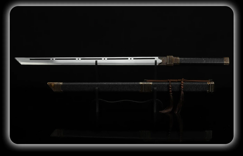 Silver Tang Heng Star Blade Replica for Zhan Shen Cosplay Collectors 