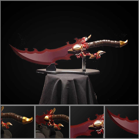 solo leveling demon king dragon fang dagger full metal 1:1 replica full view