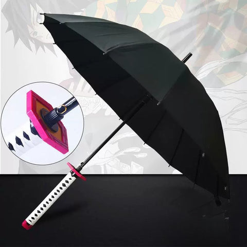 stylish black anime katana umbrella modern samurai sword umbrella aesthetic design