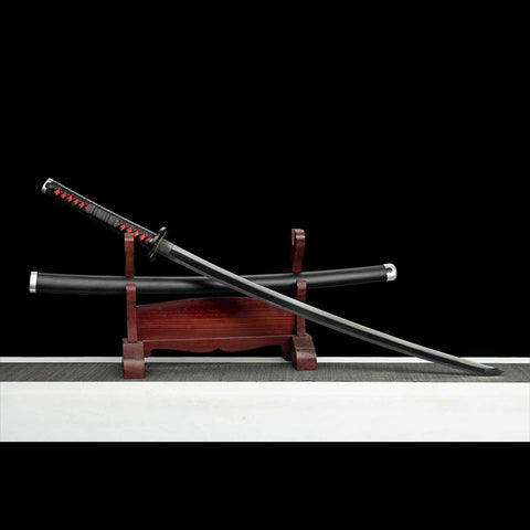 Full tang construction of Tanjiro Nichirin katana sword