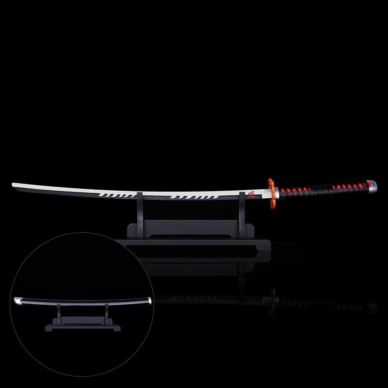 Tanjiro III Silver Metallic Blade Nichirin Sword Replica Demon Slayer 